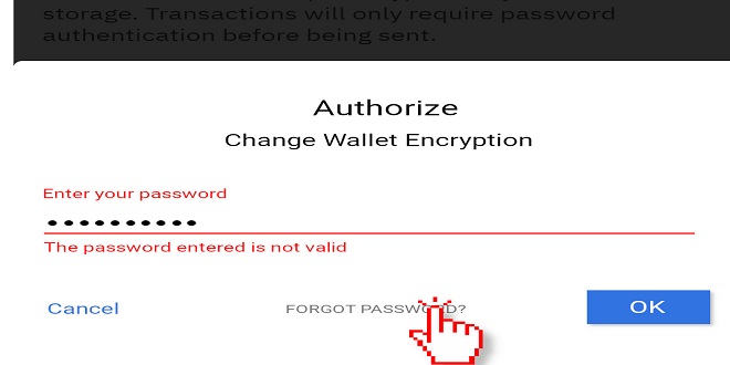 Coinomi wallet password support